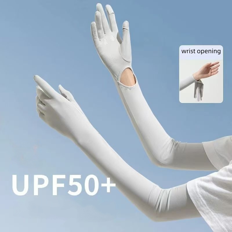 UPF50+ Ice Silk Sun Protection - Touch Screen Gloves review and price