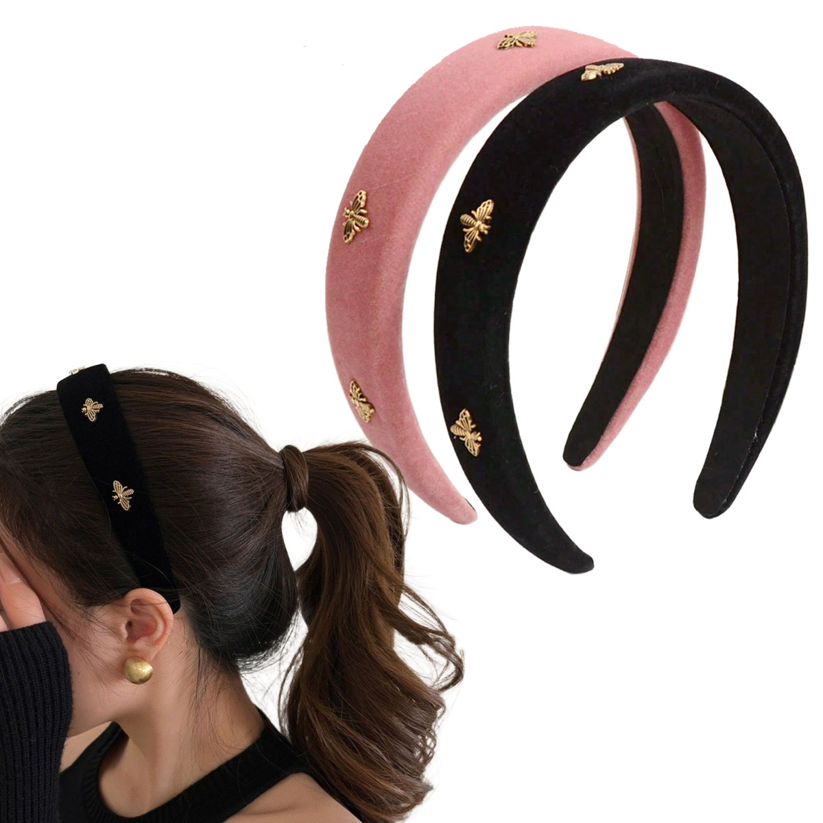 Little Bee Black Velvet Headba - Winter Headband Fleece review and price